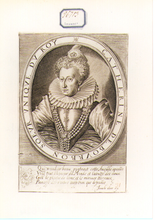 ritratto di donna (stampa) di De Leu Thomas (CERCHIA) (sec. XVII)