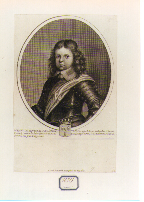 ritratto d'uomo (stampa) di Daret Pierre (sec. XVII)