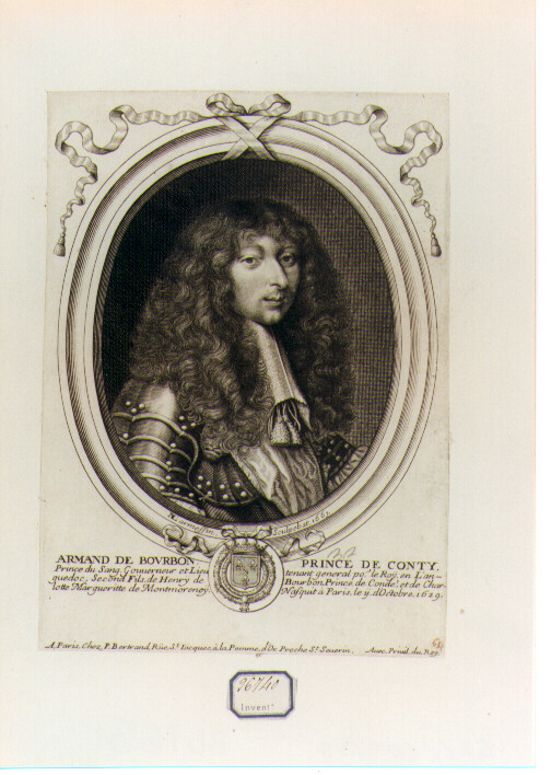 ritratto d'uomo (stampa) di De Larmessin Nicolas il Vecchio (sec. XVII)