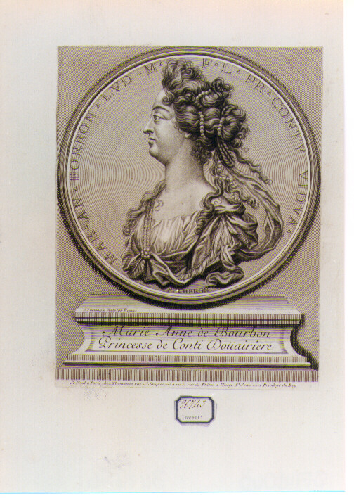 ritratto di donna (stampa) di Chéron François, Thomassin Simon Henri (primo quarto sec. XVIII)