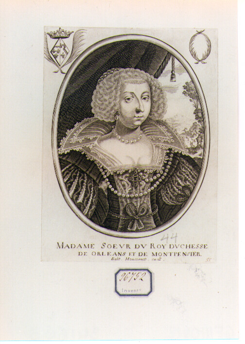 ritratto di donna (stampa) di Moncornet Balthasar (CERCHIA) (sec. XVII)