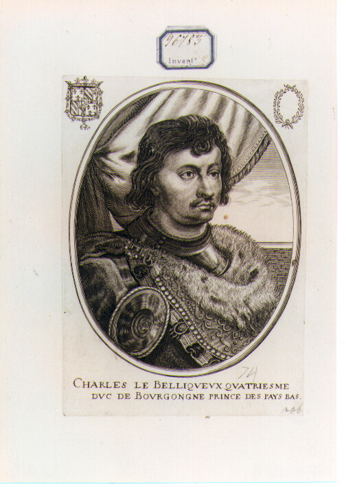 ritratto d'uomo (stampa) di Moncornet Balthasar (CERCHIA) (sec. XVII)