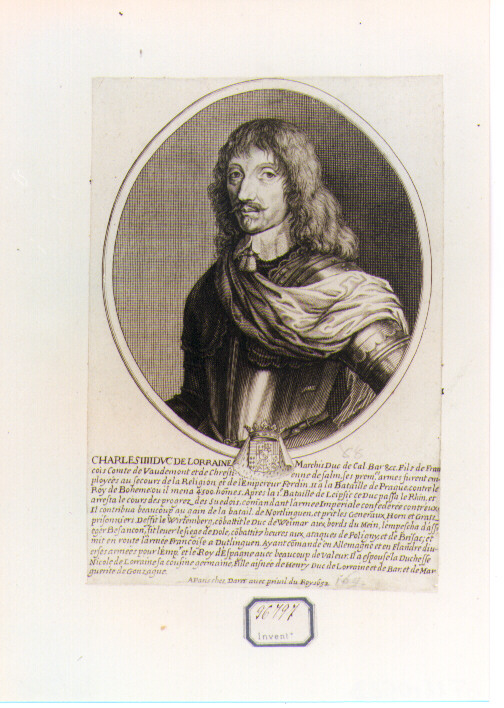 ritratto d'uomo (stampa) di Daret Pierre (sec. XVII)