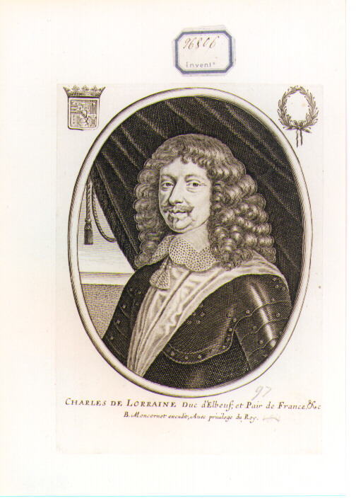 ritratto d'uomo (stampa) di Moncornet Balthasar (CERCHIA) (sec. XVII)