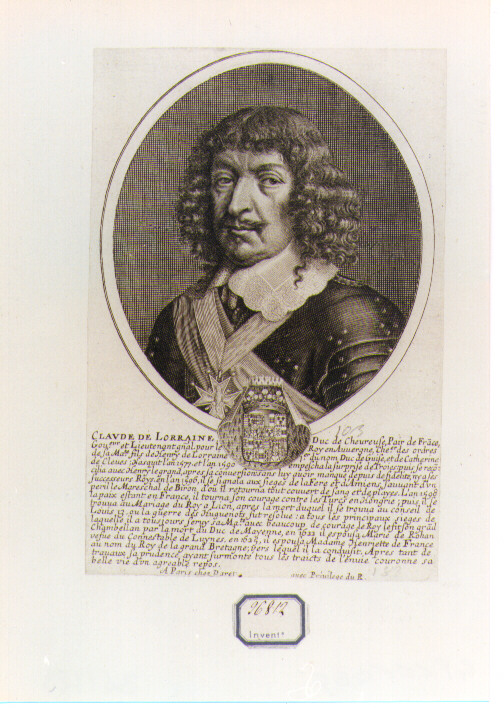 ritratto d'uomo (stampa) di Daret Pierre (sec. XVII)