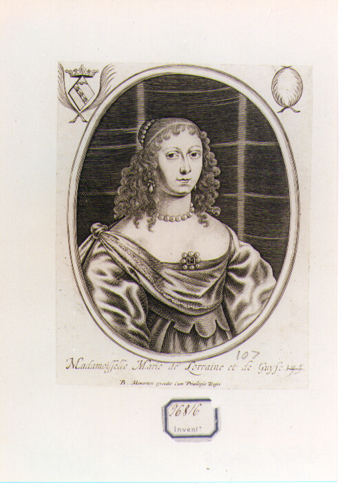 ritratto di donna (stampa) di Moncornet Balthasar (CERCHIA) (sec. XVII)