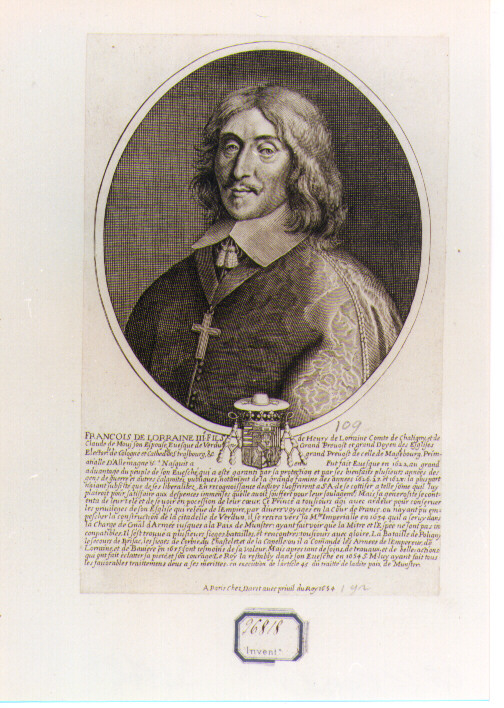 ritratto d'uomo (stampa) di Daret Pierre (sec. XVII)