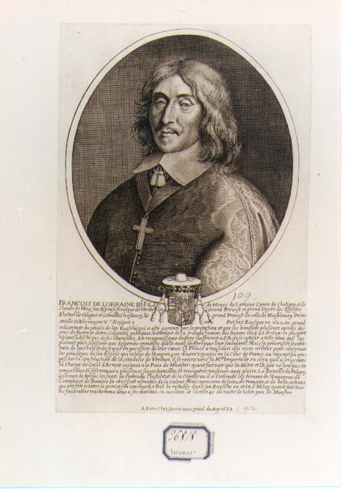 ritratto d'uomo (stampa) di Daret Pierre (sec. XVII)