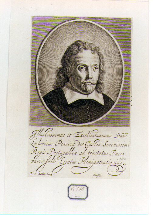 ritratto d'uomo (stampa) di De Bailliu Pieter il Vecchio (sec. XVII)