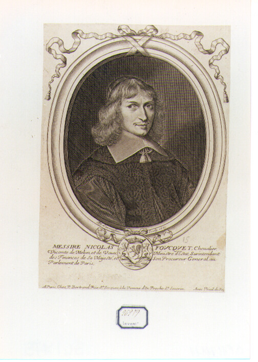ritratto d'uomo (stampa) di De Larmessin Nicolas il Vecchio (sec. XVII)