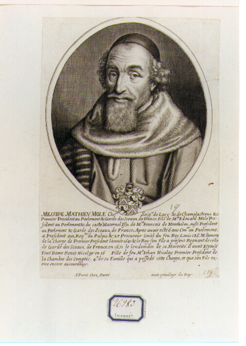 ritratto d'uomo (stampa) di Daret Pierre (CERCHIA) (sec. XVII)