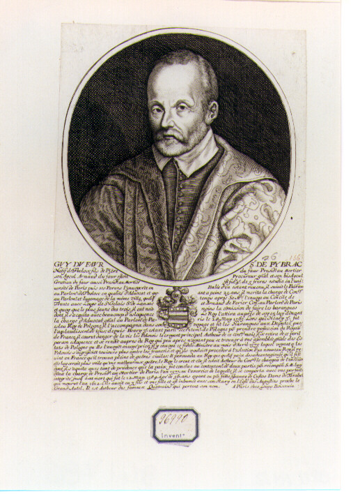 ritratto d'uomo (stampa) di Boissevin Louis (CERCHIA) (sec. XVII)