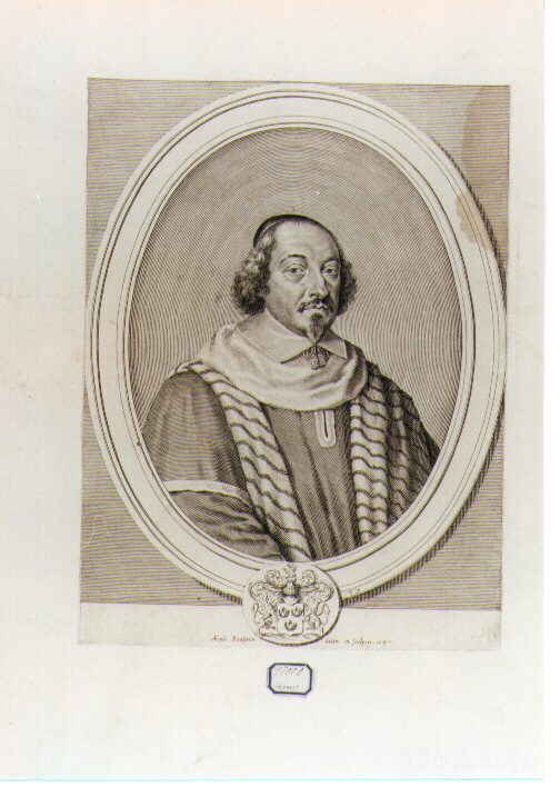 ritratto d'uomo (stampa) di Rousselet Gilles (sec. XVII)