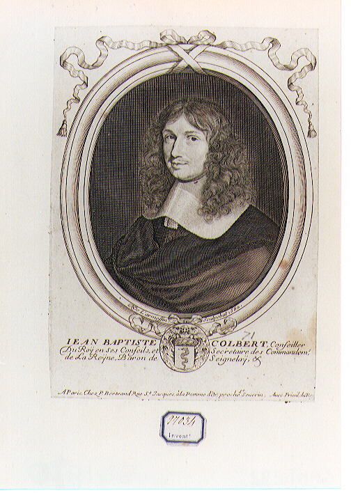ritratto d'uomo (stampa) di De Larmessin Nicolas il Vecchio (sec. XVII)