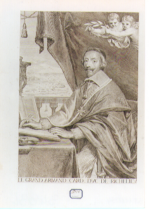 ritratto d'uomo (stampa) di Mellan Claude (sec. XVII)