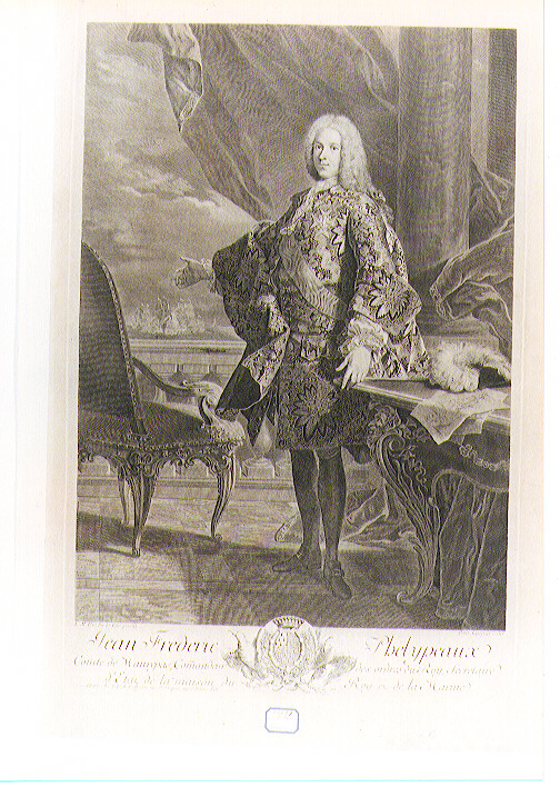 ritratto d'uomo (stampa) di Petit Gilles Edme, Van Loo Louis Michel (sec. XVIII)