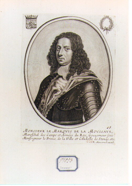 ritratto d'uomo (stampa) di Moncornet Balthasar (CERCHIA) (sec. XVII)