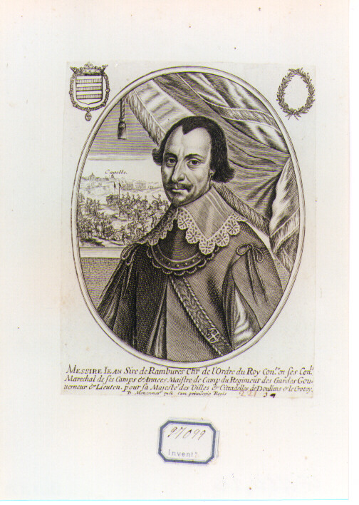 ritratto d'uomo (stampa) di Moncornet Balthasar (CERCHIA) (sec. XVII)