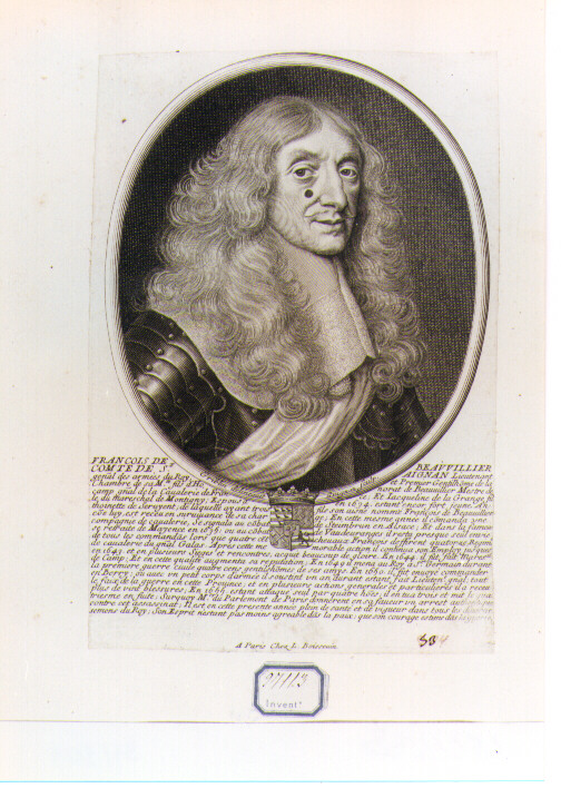 ritratto d'uomo (stampa) di Grignon Jacques il Vecchio (sec. XVII)