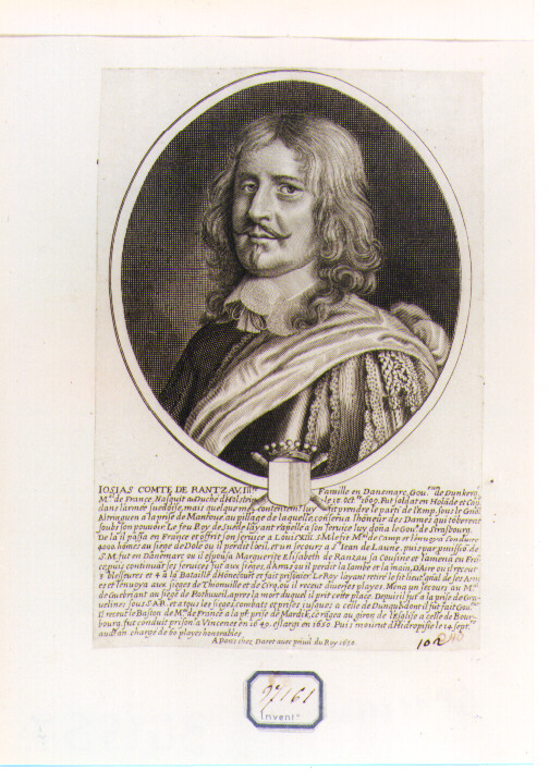 ritratto d'uomo (stampa) di Daret Pierre (CERCHIA) (sec. XVII)