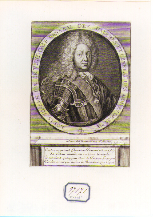 ritratto d'uomo (stampa) di Daumont (CERCHIA) (sec. XVIII)