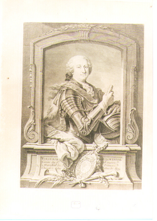 ritratto d'uomo (stampa) di Boucher Francois, De Larmessin Nicolas IV (sec. XVIII)