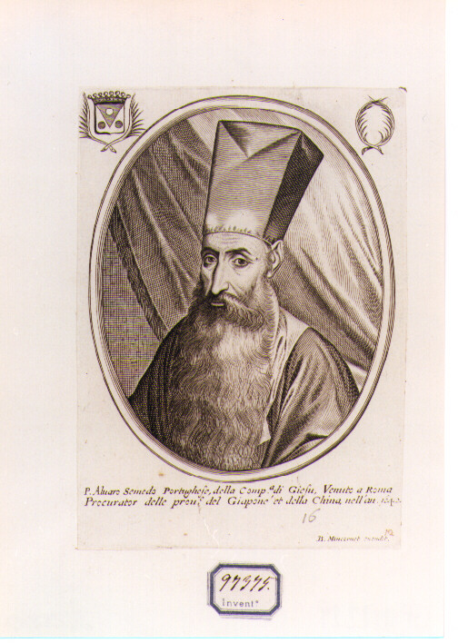 ritratto di ecclesiastico (stampa) di Moncornet Balthasar (CERCHIA) (sec. XVII)