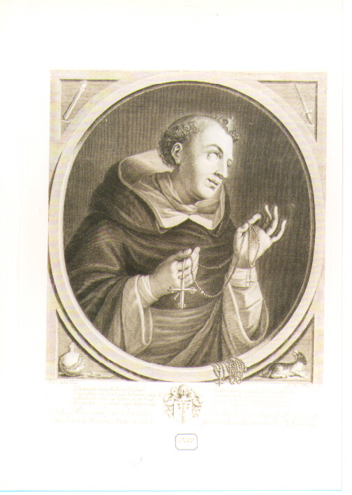 ritratto di ecclesiastico (stampa) di Filloeul Gilbert (secc. XVII/ XVIII)