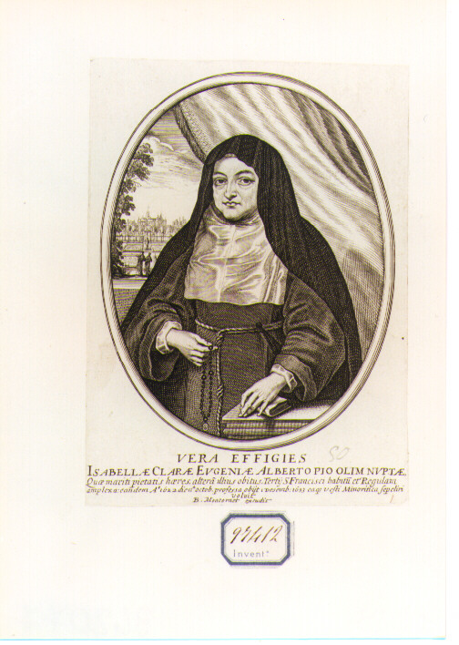 ritratto di donna (stampa) di Moncornet Balthasar (CERCHIA) (sec. XVII)