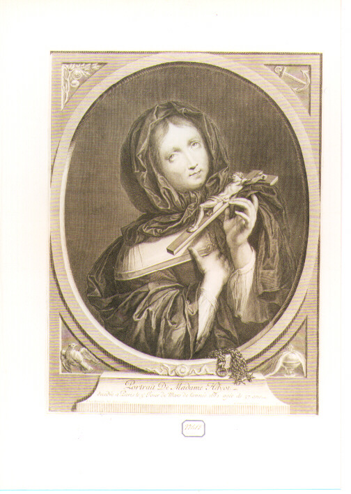 ritratto di donna (stampa) di Edelink Gerard, Galliot Jacques (secc. XVII/ XVIII)