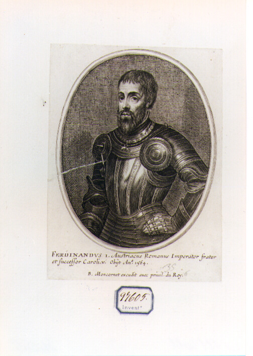 ritratto d'uomo (stampa) di Moncornet Balthasar (CERCHIA) (sec. XVII)