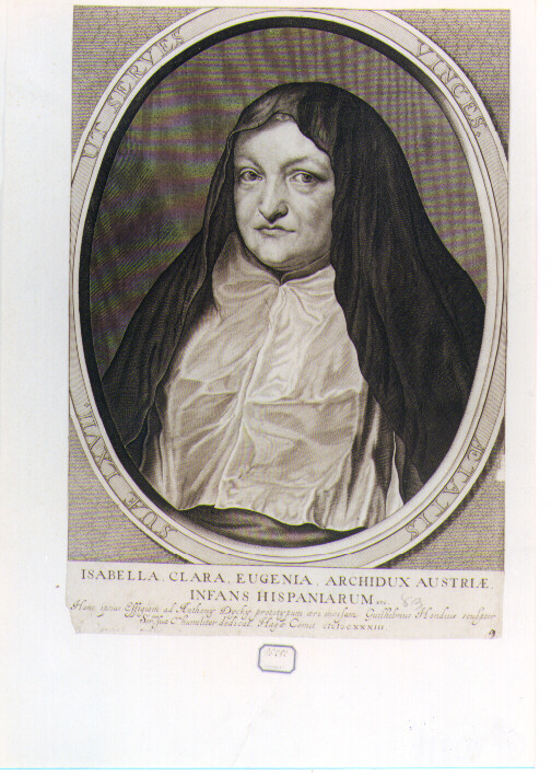 ritratto di donna (stampa) di Van Dyck Anton, Hondius Willem (sec. XVII)