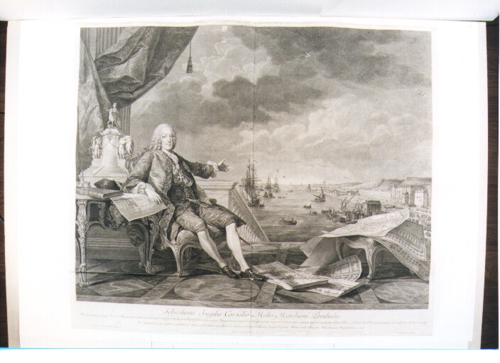 ritratto d'uomo (stampa) di Van Loo Louis Michel, Vernet Claude Joseph, Padrao Antonio Joaquim, Carpinetti Joao Silverio, Beauvarlet Jacques Firmin (sec. XVIII)