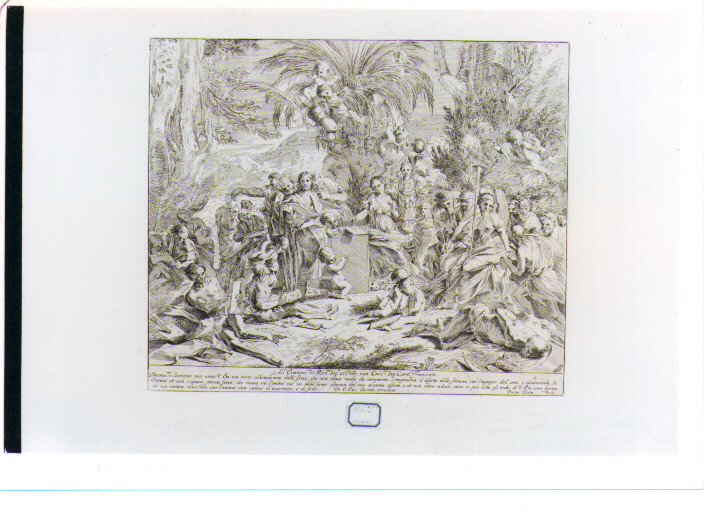 allegoria della pittura (stampa) di Collignon François, Testa Pietro detto Lucchesino (sec. XVII)
