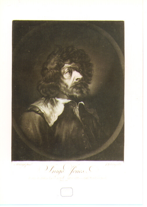 ritratto di Inigo Jones (stampa) di Van Dyck Anton, Spilsbury John (sec. XVIII)