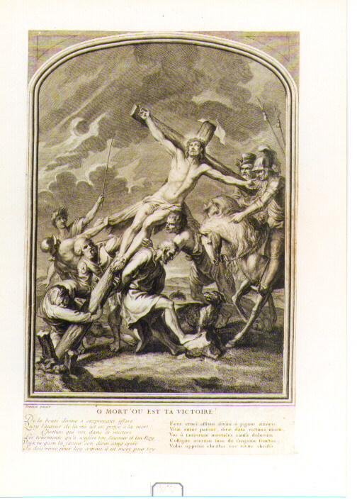 elevazione della croce (stampa) di Van Dyck Anton - ambito francese (sec. XVIII)