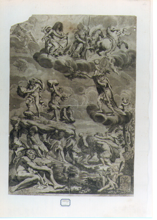 apoteosi di Leopoldo I d'Austria (stampa) di Kuesel Mathaus, Oddi Mauro (sec. XVII)