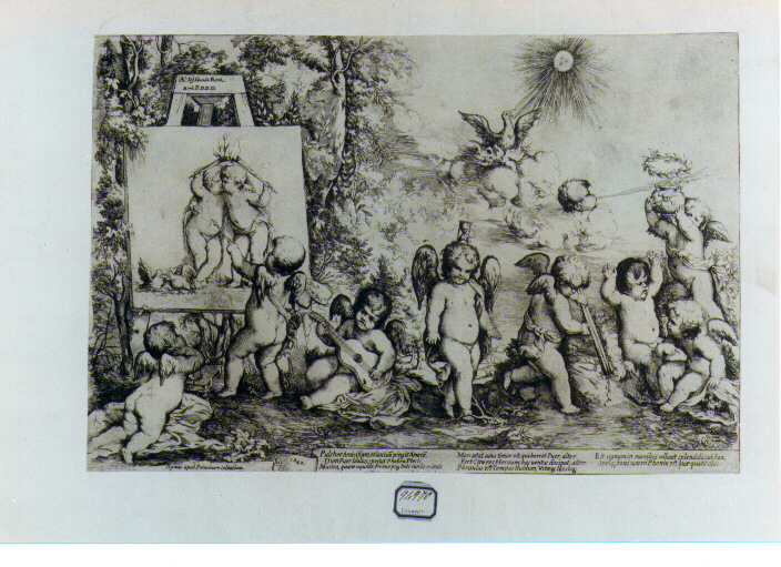 Allegoria dell'amore (stampa) di Podestà Giovanni Andrea (sec. XVII)