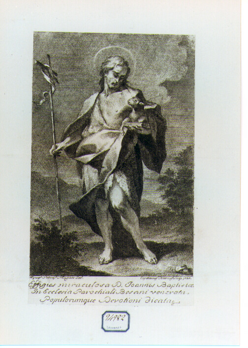 San Giovanni Battista (stampa) di Bianchi Gaetano, Magatti Pietro Antonio (sec. XVIII)