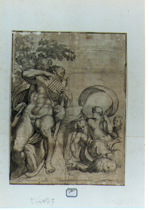 Polifemo e Galatea (stampa) di Cesio Carlo, Carracci Annibale (sec. XVII)