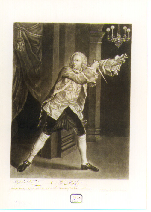 scena del Macbeth (stampa) di Gwinn James (sec. XVIII)