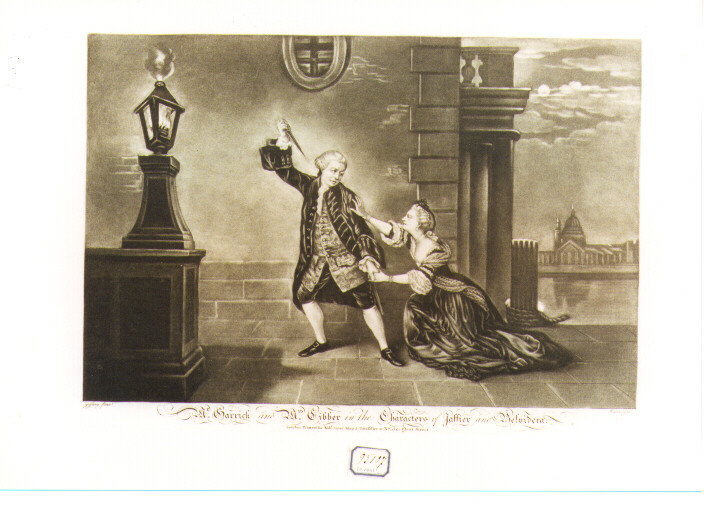 scena di teatro (stampa) di Wilson Benjamin, Zoffany Johann (sec. XVIII)