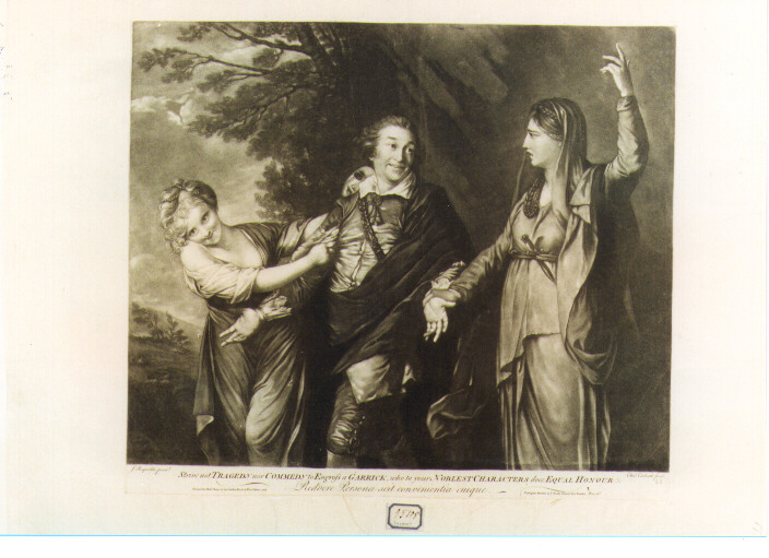 Allegoria dell'attore (stampa) di Purcell Richard detto Corbutt Charles, Reynolds Joshua (seconda metà sec. XVIII)