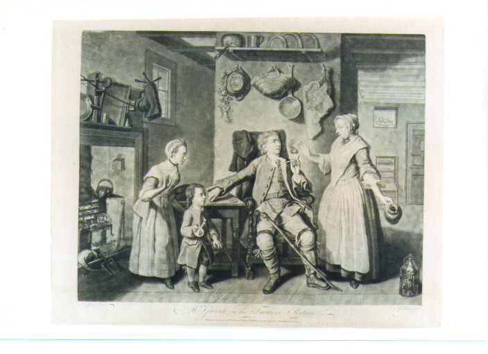 scena del Farmers Return (stampa) di Zoffany Johann, Haid Johann Gottfied (sec. XVIII)