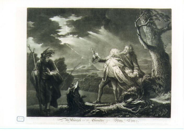scena del re Lear (stampa) di Wilson Benjamin (sec. XVIII)