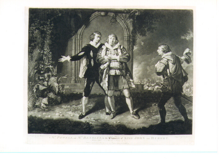 scena del Re John (stampa) di Mortimer John Hamilton, Green Valentine (sec. XVIII)