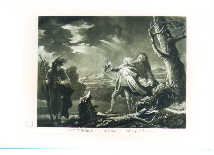 scena del Re Lear (stampa) di Wilson Benjamin (sec. XVIII)