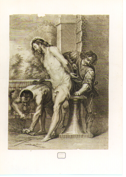 Cristo alla colonna (stampa) di Van Dyck Anton (maniera) - ambito francese (sec. XVII)