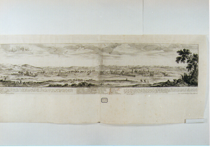 Veduta di Nancy (stampa) di Perelle Nicolas, Silvestre Israel (seconda metà sec. XVIII)