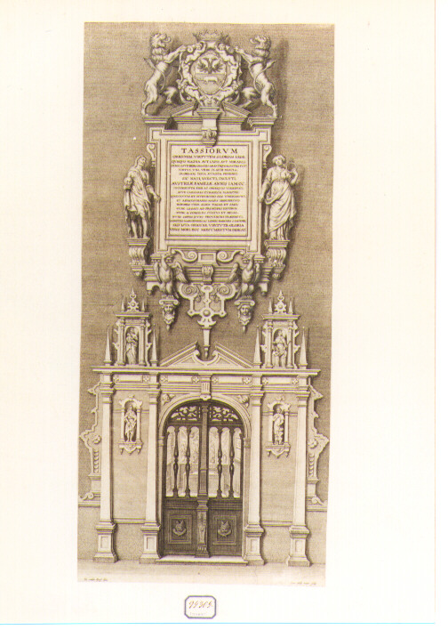veduta dell'esterno di una cappella (stampa) di Van der Horst Nikolaus, Galle Cornelis il Giovane (sec. XVII)